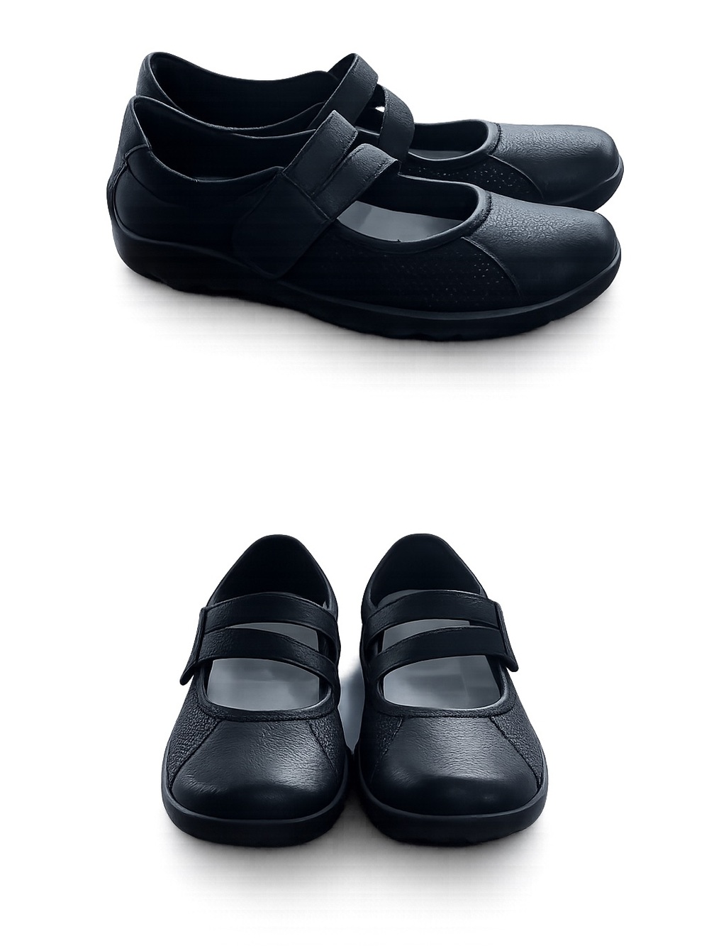 Remonte Black Mary Jane Strap Flats
